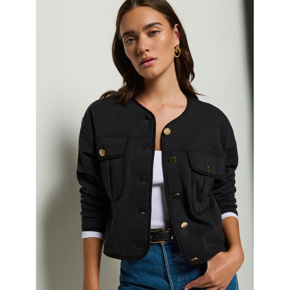 Nation LTD Jordi Jacket in Jet Black Size Small Old Money Classic Essential